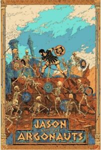 Kilian Eng Jason And The Argonauts Screen Print Poster #/185 24x36 Killian & New