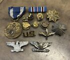 Ww2 WWII Ww1 Medal Military Lot Pins New York Silver Eagle