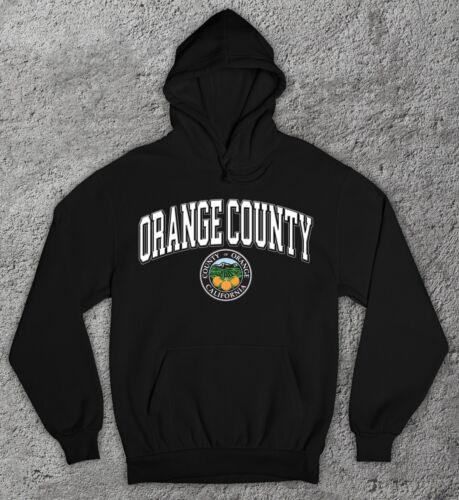 ORANGE COUNTY City Seal Hoodie Sweatshirt. California University College CA