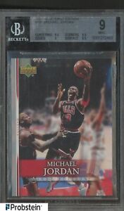 2007-08 Upper Deck First Edition #191 Michael Jordan Chicago Bulls HOF BGS 9