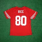 Jerry Rice NFL Nike San Francisco 49ers Home Red Girls YOUTH Game Jersey