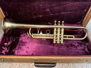 Vintage King H. N. White Gold Plated Liberty Trumpet, 1915-1925, Serial 75516!