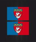 2x sticker car auto moto decal flag crest shield paris france coat of arms