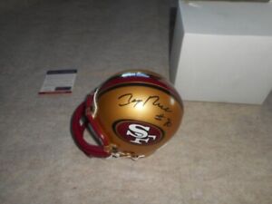 Jerry Rice Signed Mini Helmet PSA/DNA Autographed by San Francisco 49ers Legend