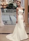Women’s Size 10 Casablanca Ivory w/ Tan Silk Sash 2119 Wedding Dress NWT $699