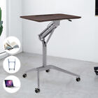Laptop Desk Height Adjustable Rolling Cart Over Bed Hospital Table Stand