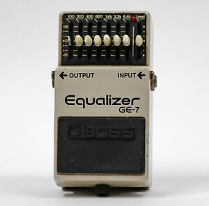 1986 Boss GE-7 Graphic Equalizer EQ Effect Pedal - Made In Japan - Black Label