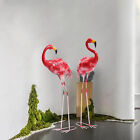 Pink Flamingo Statue Outdoor Lawn Yard Garden Decor Metal Art Sculpture 2-3 Pack