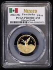 2022-Mo Mexico 1/4 oz Gold Libertad PCGS PR69 DCAM First Strike Deep Cameo