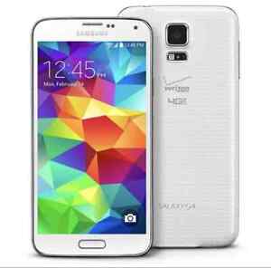 Samsung Galaxy S5 SM-G900V - 32GB - White (Verizon) (unlocked) (extra battery)