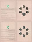 1979-88 Thailand COMM. Coin Set of 2 Baht 12 Coins Book 6 Pages UNC Y#134-220