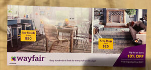 Wayfair 10% Off 1st Order Discount Paper Coupon - exp. 5/21/2024 - Fast Response