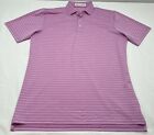 Holderness & Bourne Shirt Mens Large Tailored Fit Golf Polo Performance Pink