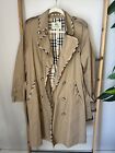 Burberry  Trench Coat with Belt Beige Size Small