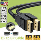 10x1 LONG 10FT DisplayPort to Display Port Cable DP to DP 4K 60Hz UHD Video Cord
