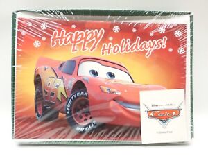Cars - Disney Pixar Happy Holidays & New Years Too! Holiday Cards Box 10 Count