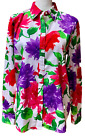 Vtg Lauren Ralph Lauren Women's Floral Cotton Button Up Blouse Top size Large L