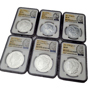 COMPLETE SET 🪙🔥 2021 Morgan & Peace Silver Dollar NGC MS70 & MS69 CC O D S