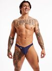 Men’s N2N Z68 Maverick Thong - Large Navy Blue W/snap C-Strap. New With Tags