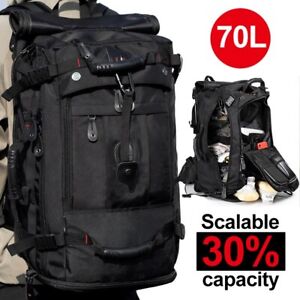 70L Large Capacity Travel Backpack Sports Duffle Independent Shoes Storage Bag