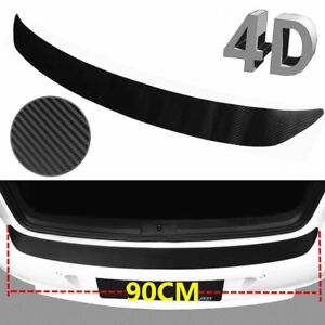 Matt Black Accessories Carbon Fiber Rear Guard Bumper 4D Sticker Panel Protector (For: Toyota 86)