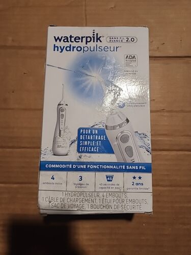New ListingWaterpik WP-587CD Cordless Advanced 2.0 ADA Water Flosser White 