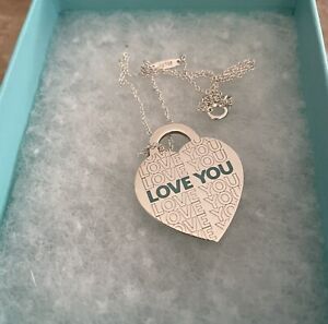Return To Tiffany Love You Heart Necklace