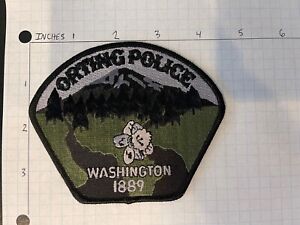 Orting Washington Police Patch Subdued SCENIC