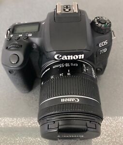 Canon EOS 77D 24.2MP Digital SLR Camera -  EF-S 18-55mm, Battery, Strap, Manual