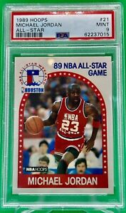 1989 NBA Hoops MICHAEL JORDAN PSA 9 Houston All Star Weekend Variation Bulls CT2