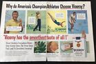 Mickey Mantle, Sam Snead, Pancho Gonzales , Zoe Olsen,1957 Viceroy Cigarette Ad