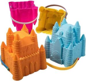 Sand Castle Building Kit, Beach Toys, Beach Bucket, Sand Castle Molds for Kids
