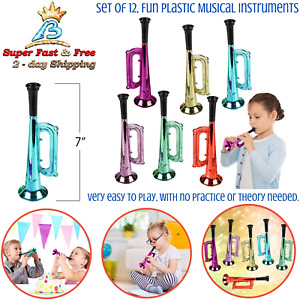 Toys for Kids Musical Instruments Noise Makers for Parties and Events Set of 12