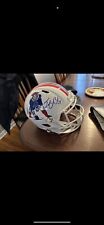 Tedy Bruschi Signed Patriots Throwback Speed Full-Size Replica Football Helmet