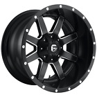 22x14 Fuel D538 Maverick Black & Milled Wheel 6x5.5/6x135 (-76mm)