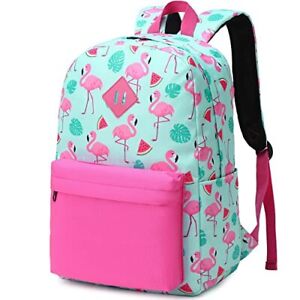 School Backpack for Teens Girls, Womens College Bookbags Kids School Flamingo