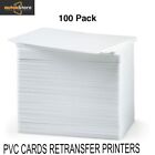 500 Blank White Composite 60/40 PVC Cards, CR80, 30 Mil, GQ,  Retransfer Printer