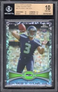 2012 Topps Chrome Russell Wilson #40 RC Camo Refractor # 423/499 BGS 10 Pristine