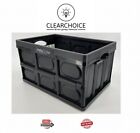 New Large InstaCrate Collapsible Storage Bin - 12 Gallon, Black Plastic Crate 🔥