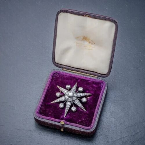 2Ct Round Cut Diamond Lab Created Women / Men's Brooch Pin 14k White Gold Plated