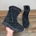 Sorel Black Suede Leather Waterfall Winter Snow Boots Women’s Size 7