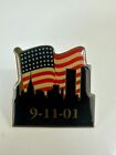 9/11 Memorial Pin Back Twin Towers Memorial Pin 911 Used