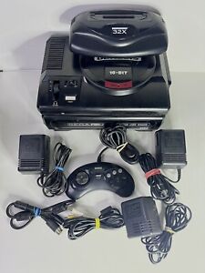 Sega CD Model 1 Tower of Power Genesis 32x Console - Fully Working w/ All Cables