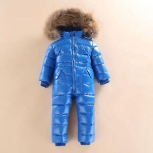 Girls Boys Winter Snowsuit Boy Baby Jacket Duck Down Outdoor Infant Clothes Clim