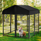 Heavy Duty Outdoor Playpen Dog Kennel w/ Roof Water-Resistant Cover 4'X4.2'X4.5'