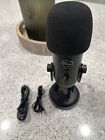 Blue Yeti Blackout Edition USB Microphone 888-000322 A00132 w/ Stand & Cords