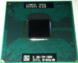 Intel Core2 DUO T5870 SLAZR 2.0G 2MB 800 Socket P Mobile CPU Processor