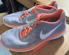 Nike Women's Flex Running Shoes Gray & Coral 830751-003 Low Top Size 7.5