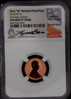 2019 W LINCOLN CENT 1C REVERSE NGC PF 70 RD FDOI-Lyndall Bass signed Flag label