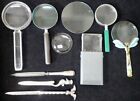Lot Vintage Office Supplies Magnifying Glasses & Letter Openers